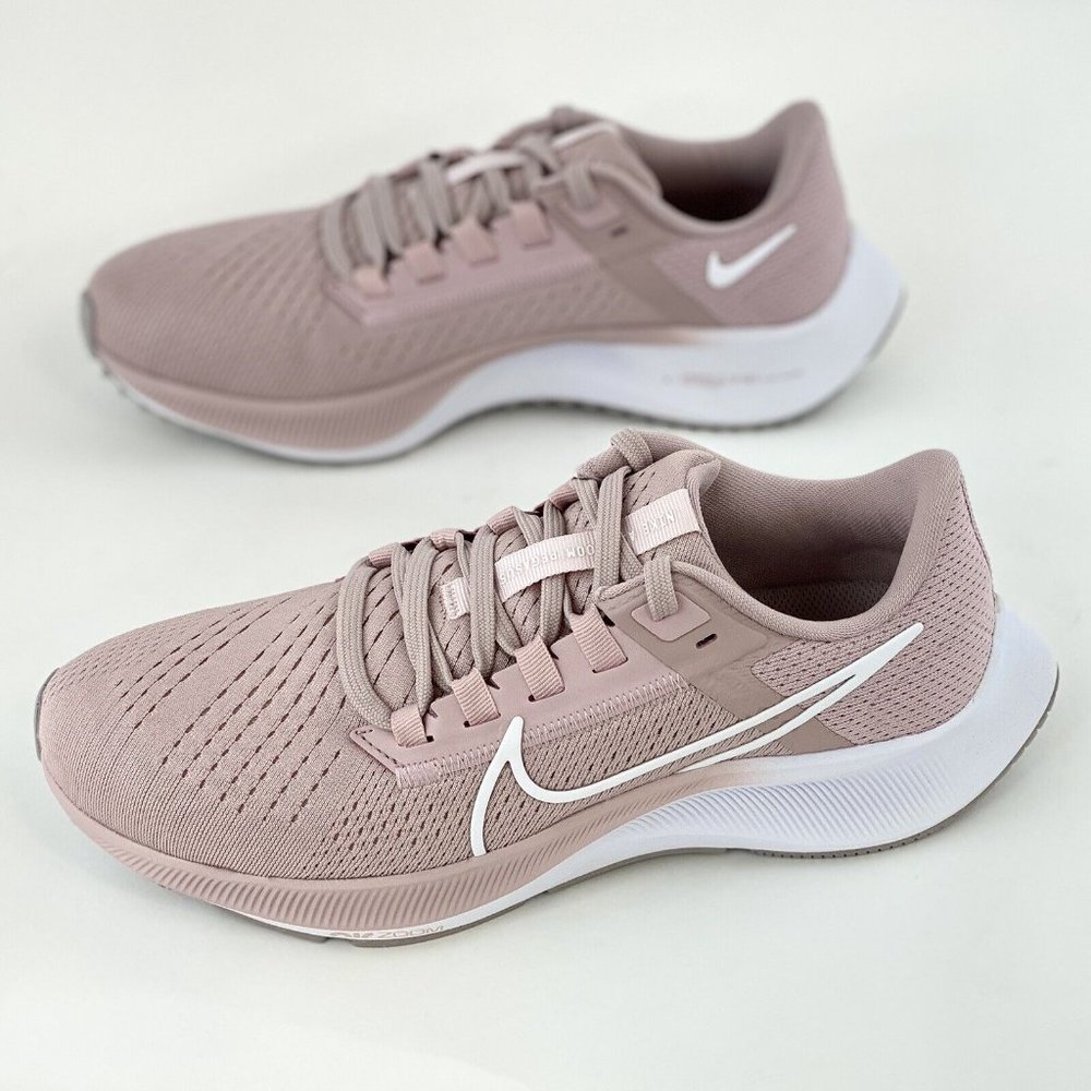 Nike Air Zoom Pegasus 38 Champagne Pink Women's Running Shoes White - Picture 3 of 12